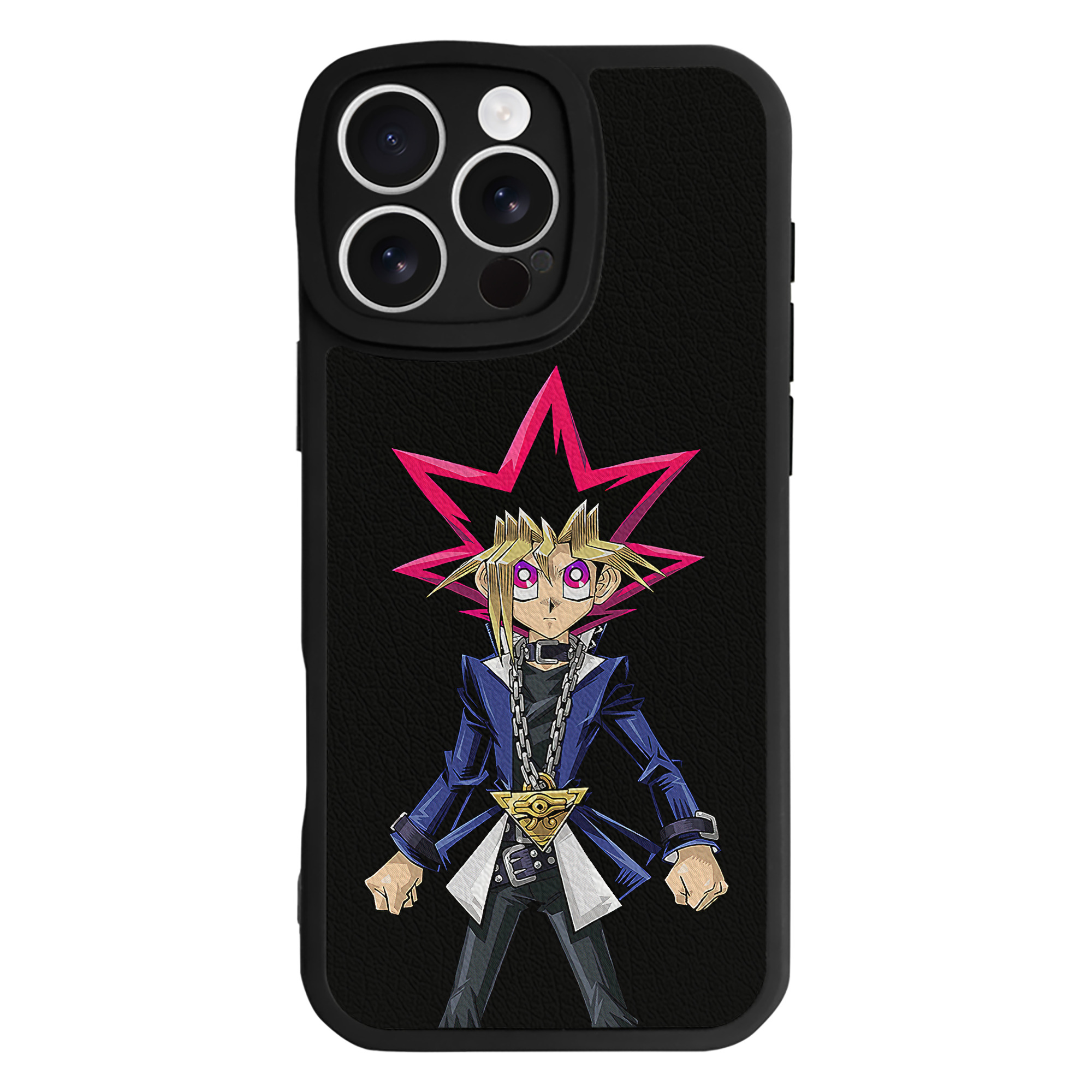 遊☆戯☆王 Yu-Gi-Oh! 【iPhone 16シリーズ対応】シリコンスマホケース（レザー調） 材質：シリコン